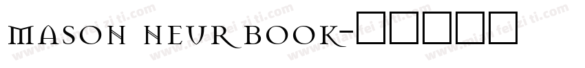 mason neur book字体转换